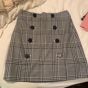 Plaid work skirt